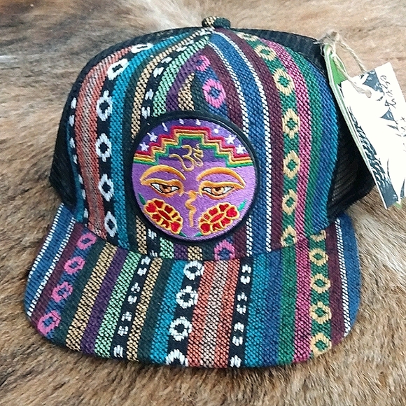 Espy Threads Other - Custom Eyes of Buddha Geometric Snapback Hat